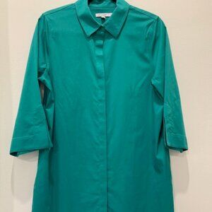 Chico's Size 1 Jade Green No Iron Dress